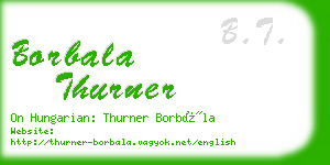 borbala thurner business card